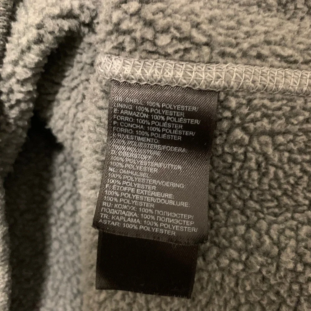 The North Face Gordon Lyons 1/4 Zip Fleece Pullover Mens XL Sweater Knit Gray